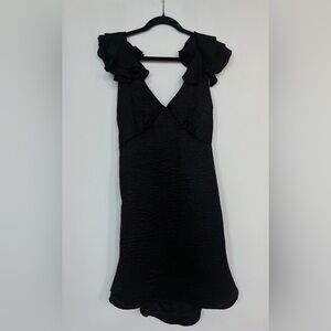 Elegant Black Ruffle Dress